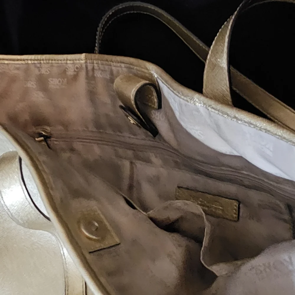 Michael Kors Gold Tote Bag